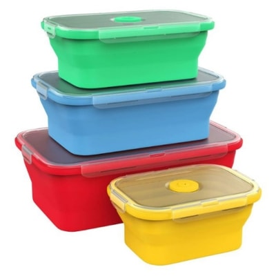 Vremi Silicone Food Storage Container Set