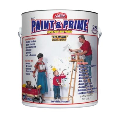 AMES Semi-gloss Acrylic Exterior Paint + Primer