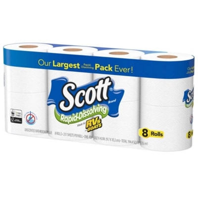 Scott Rapid Dissolve Bath Tissue