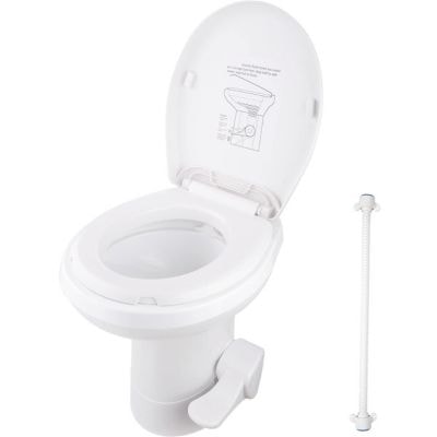 AW RV Camper Toilet Gravity Flush Toilet